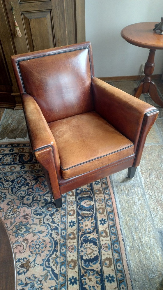 Image 1 of Salón Atelier - cuatro sillas de piel de oveja