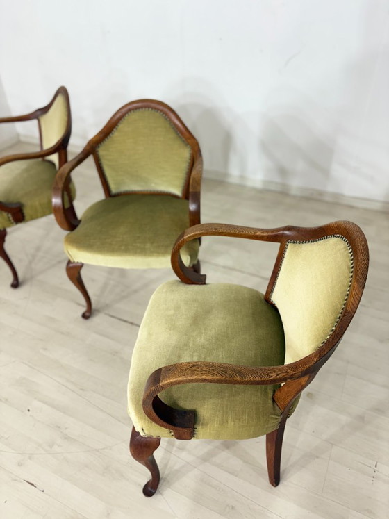 Image 1 of Set di 4 poltrone Chippendale / poltrone vintage / sedie da pranzo