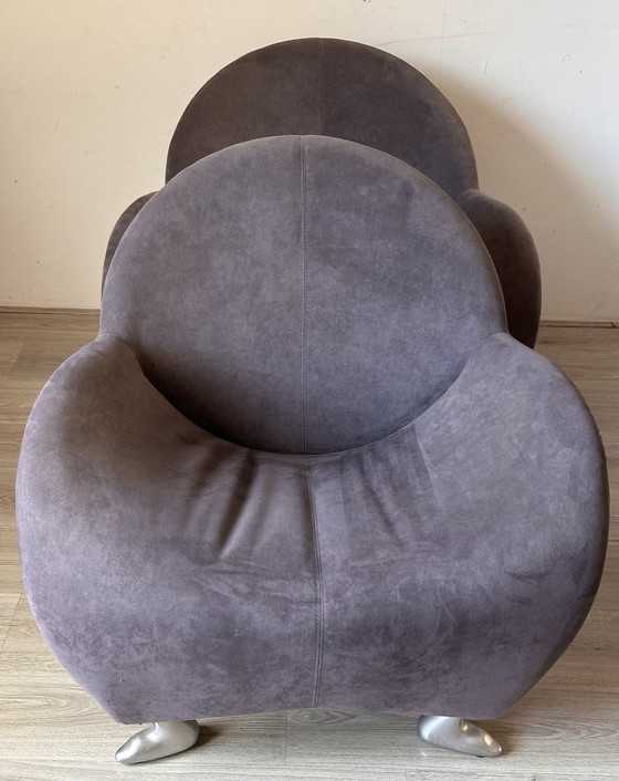 Image 1 of 2x Leolux Papageno design fauteuils 