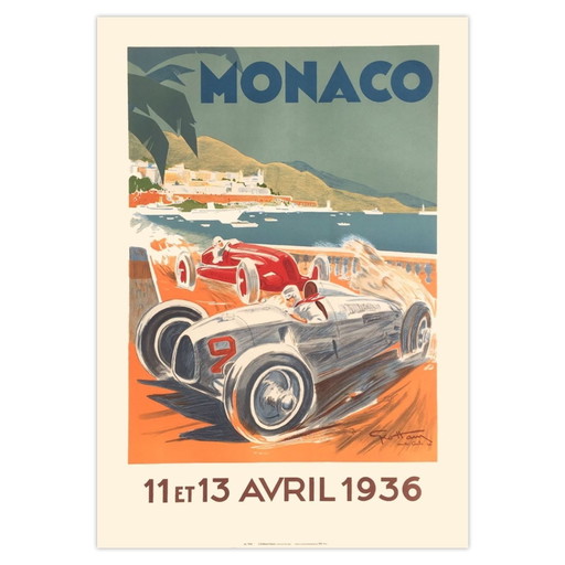 Géo HAM Poster Grand Prix de Monaco 1936 1990 – Paper (photo 2 of 5)