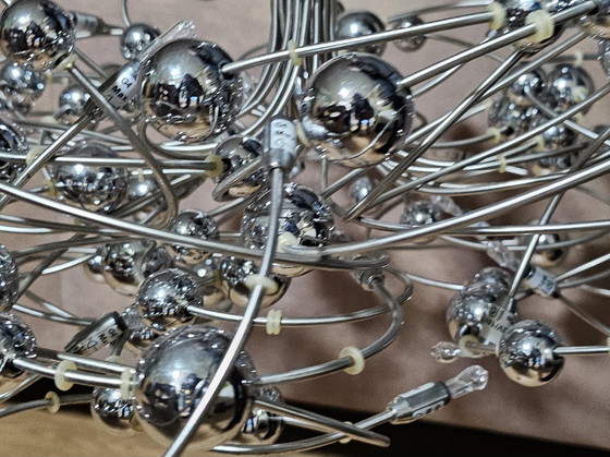 Image 1 of Space age lamp zilver planeten