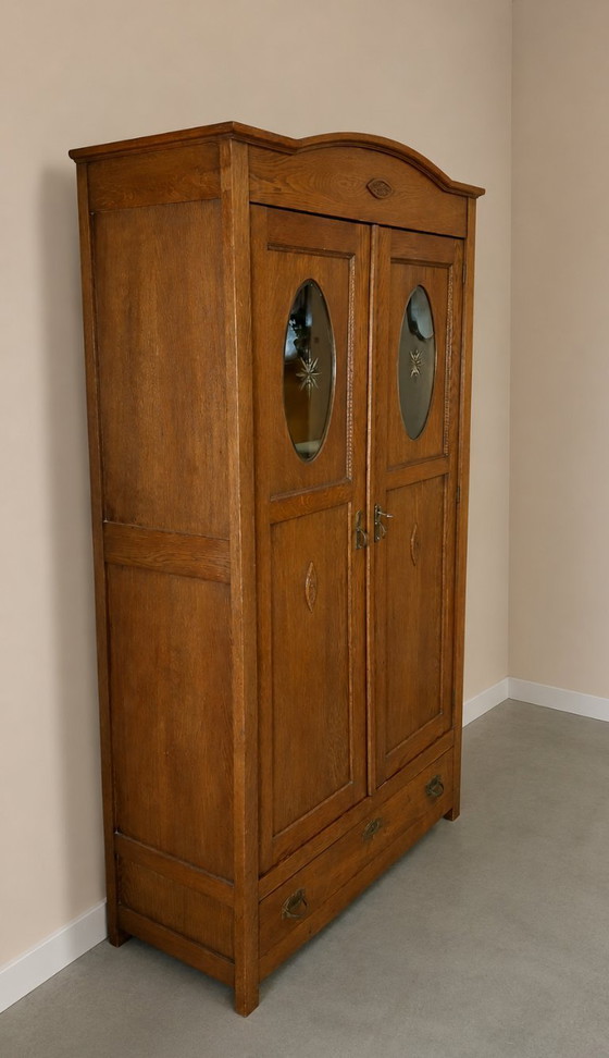 Image 1 of Small Art Deco wardrobe china cabinet buffet