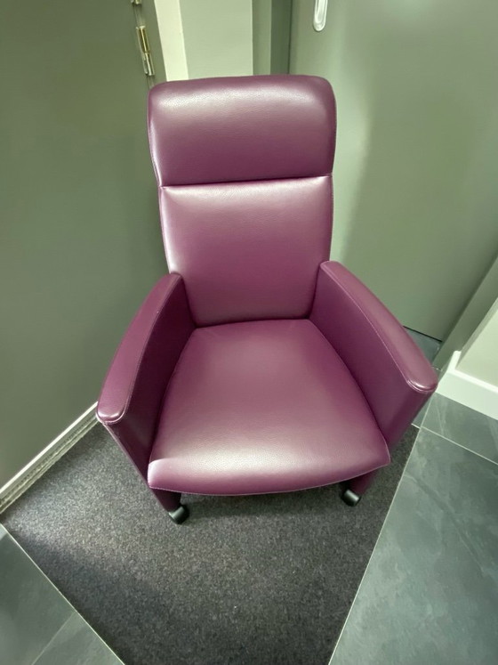4x Leolux Fauteuils/Eetkamerstoelen. – Leather (photo 4 of 5)