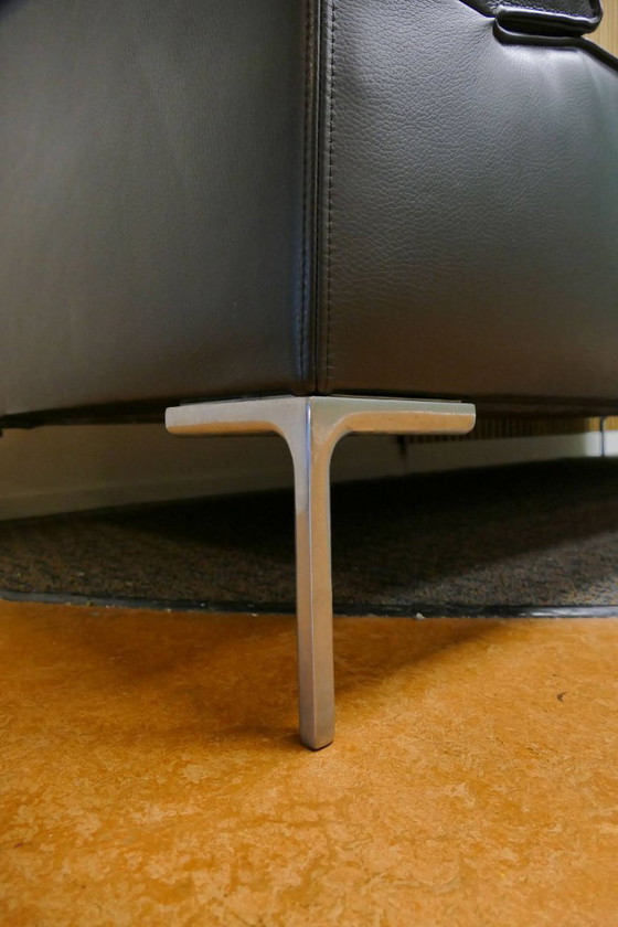 Image 1 of Design On Stock Bloq 3 Seater Black Leather