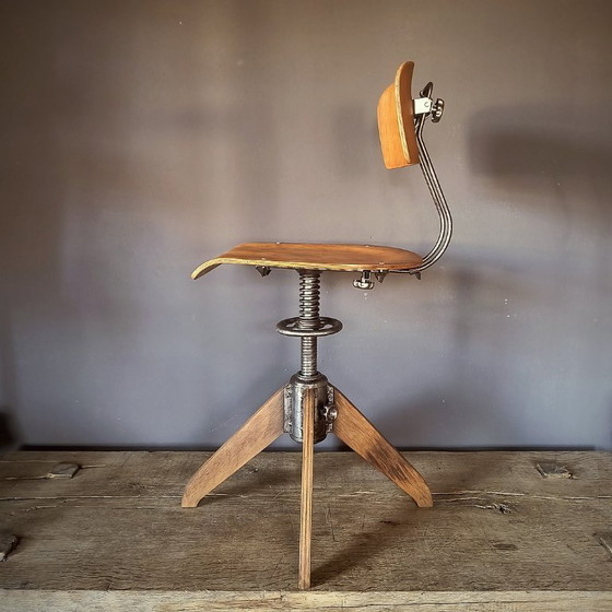 Image 1 of Atelier de chaises pivotantes Rowac Bemefa, style Bauhaus industriel