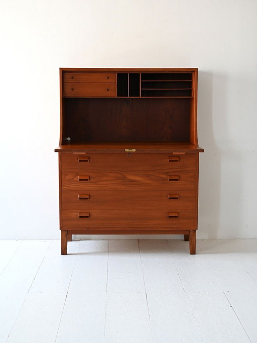 Vintage Danish Teak Secretary by Børge Mogensen for Søborg Møbler