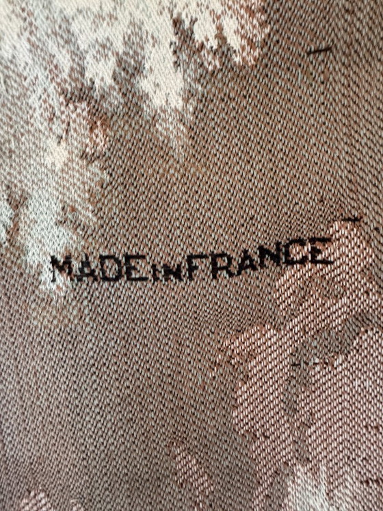 Image 1 of Arazzo da parete francese Point de Halluin - Jules Pansu - Scena di campagna in stile Aubusson