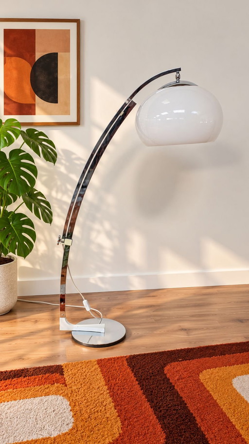 Lampadaire Arc Goffredo Reggiani vintage 