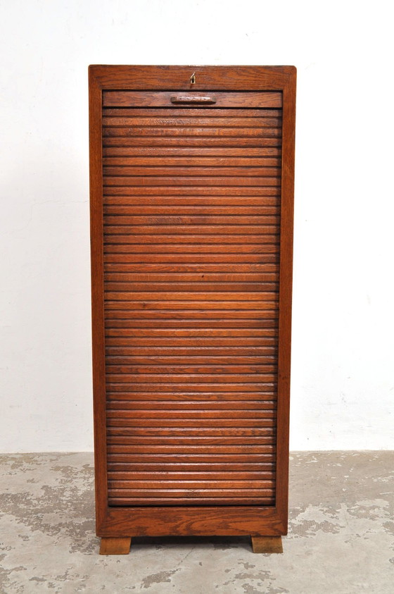 Image 1 of Armario Art Déco con puertas enrollables, década de 1930