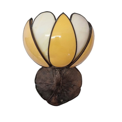Franse Art Nouveau waterlelie wandlamp