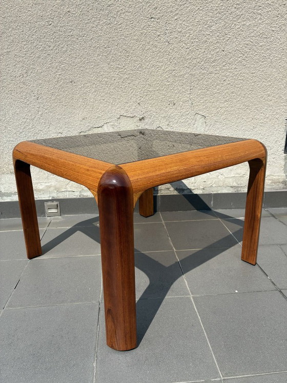 Dänischer Couchtisch aus Eiche und Teak, 1970er Jahre, Couchtische, Holz, Braun (Foto 3 von 5)