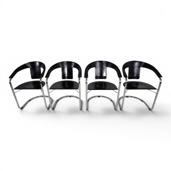 Image 1 of Juego de 4 sillas de comedor de A. Rizzatto para Lo Studio.