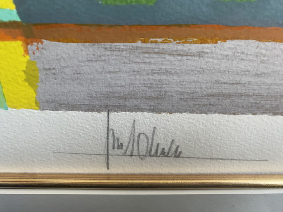 Image 1 of Ton Schulten zeefdruk Mozaiekstad 1996 (164/180)