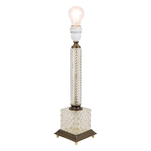 Vintage Classic Solid Glass Table Lamp 1980s – Massive, tafellampen (photo 2 of 13)