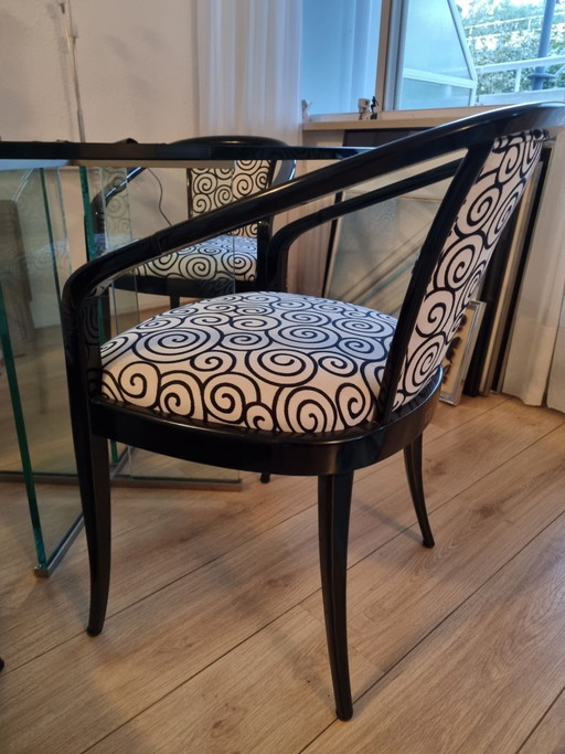 4 x Chaise Paco Capdell laquée noire
