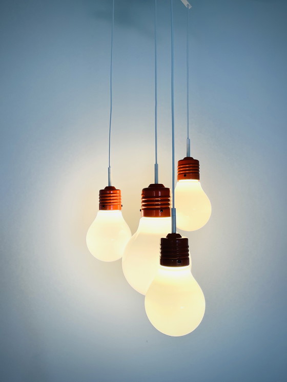Image 1 of Vintage 1970s Light bulb lamp pendant - Brillant Leuchten 