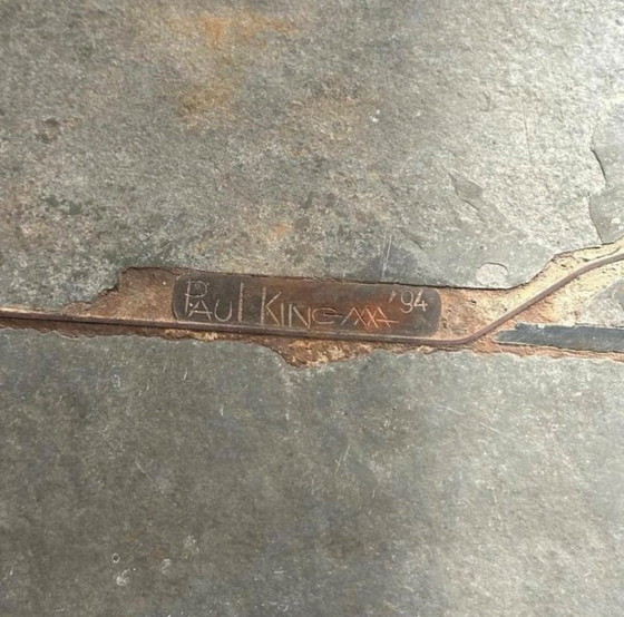 Image 1 of Original Paul Kingma table - signed (1994)