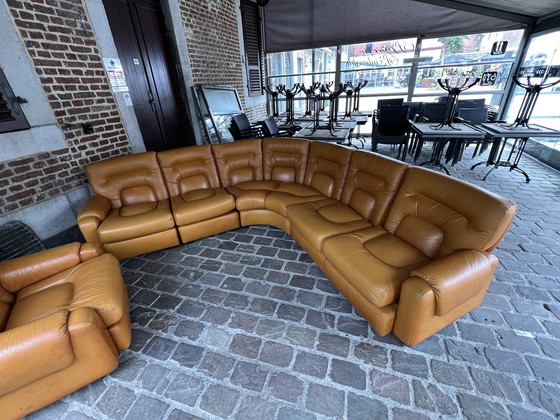 Image 1 of Paltrona Italia design in pelle anni '70