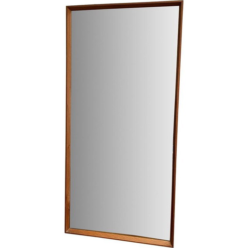 Miroir vintage en bois de rose, USA 1975