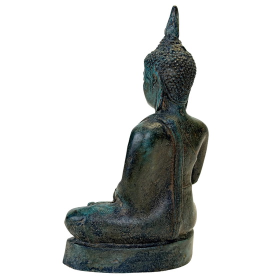 Antique Thai Buddha in Sukhothai Style – Ayutthaya, 17th–18th Century – Sculpture, Bronze (photo 6 of 11)