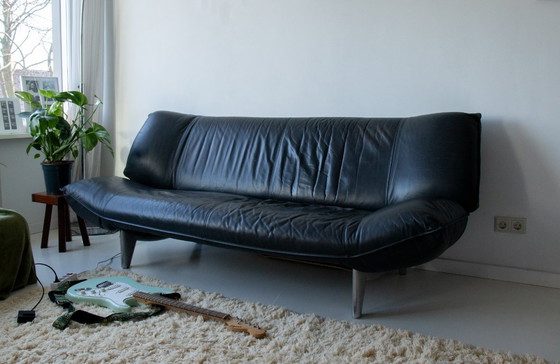 Image 1 of Leolux Tango schwarzes Leder