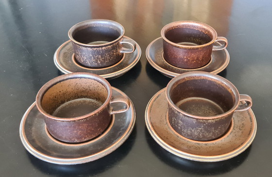 Image 1 of 4x Arabia Ruska Finland Coffee/Tea Cups + Dishes