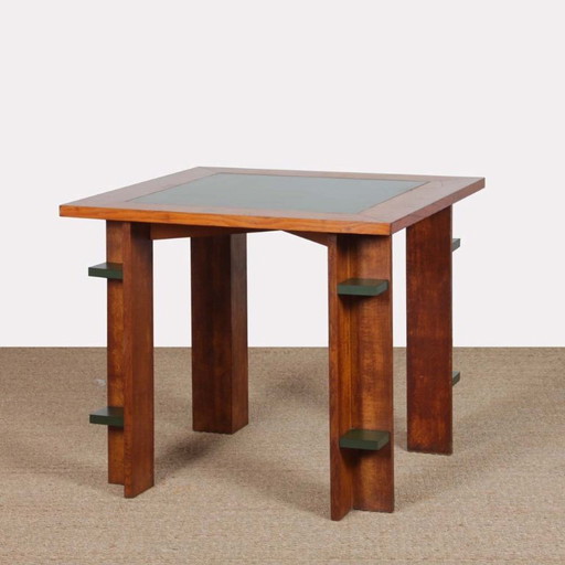 Vintage wooden games table, 20th century work