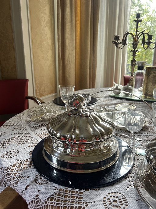 Campanello argentato del XIX secolo