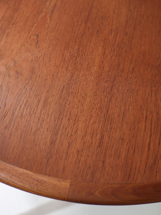 Image 1 of Round teak dining table, Danish vintage 1960s