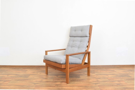 Fauteuil danois en chêne, style Mid-Century, conçu par Leif Alring pour Madsen & Schubell, années 1960.