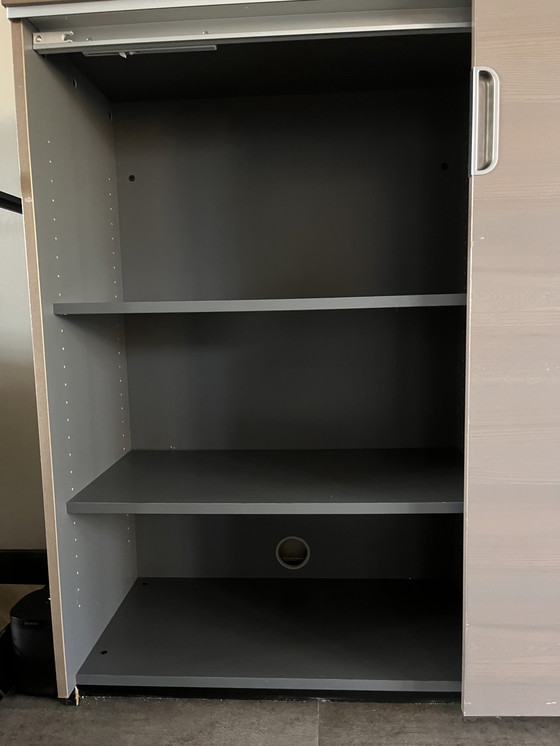Image 1 of Bookcase with shelves and combination lock