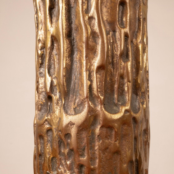 Luciano Frigerio Brutalistische italienische Messinglampe 1970 – Tischlampen, Brass, Italian Design (photo 16 of 18)