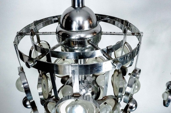 Image 1 of Pair of Pendant Lights by Oscar Torlasco, Italy, 1970s