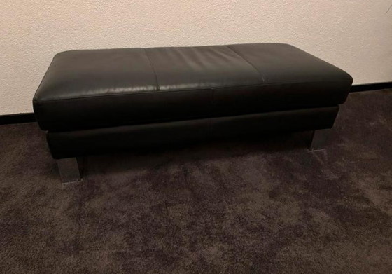 Image 1 of LEOLUX LEDER-ECKSCHRANK SCHWARZ