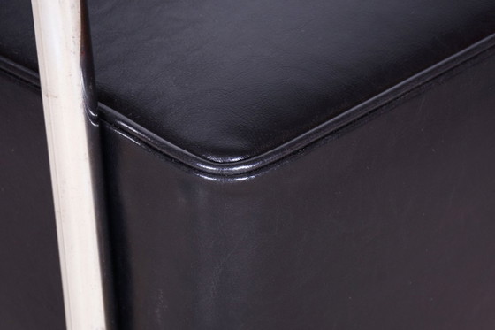 Paar gerestaureerde Bauhaus-fauteuils, van Mücke-Melder, Leer, Tsjechisch, jaren dertig – Leather, Wood (photo 11 of 14)