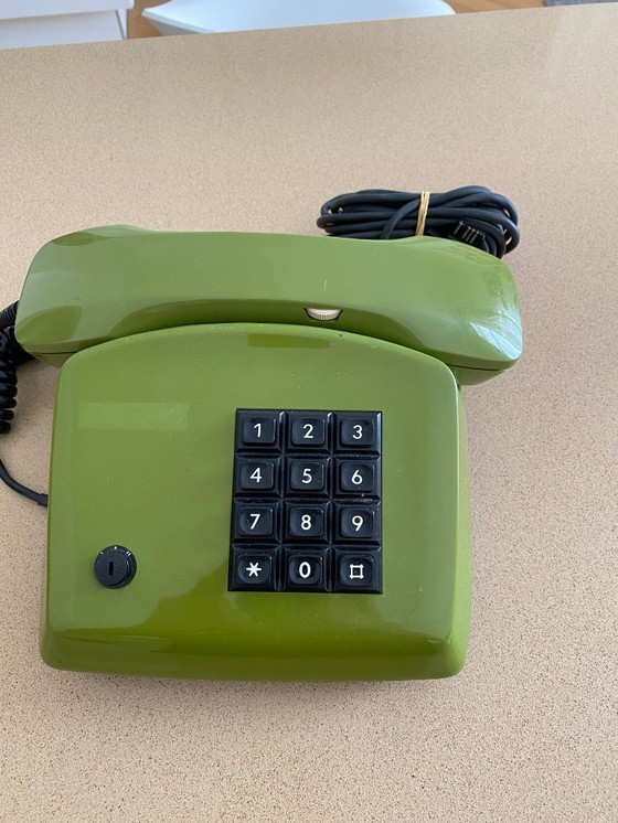 Image 1 of Kapsch-Telefon in Space Age Grün von 1982