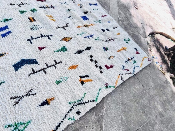 Alfombra bereber marroquí 250/300cm, Lana, Azul (foto 3 de 6)