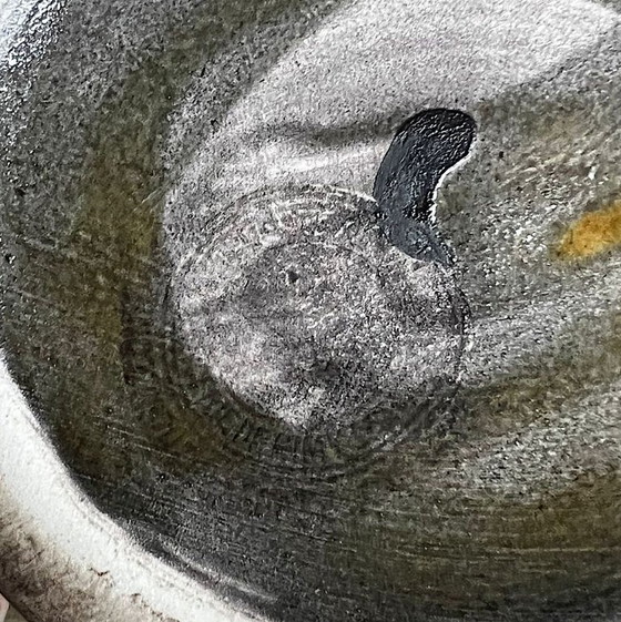 Image 1 of Jarra antigua de mayólica policromada del siglo XIX, de Nimy-les-Mons