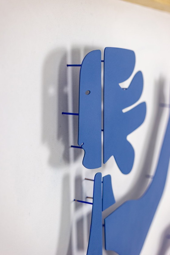 Image 1 of Antonine de Saint Pierre. Letrero Eva en metal lacado azul marino. Contemporáneo.