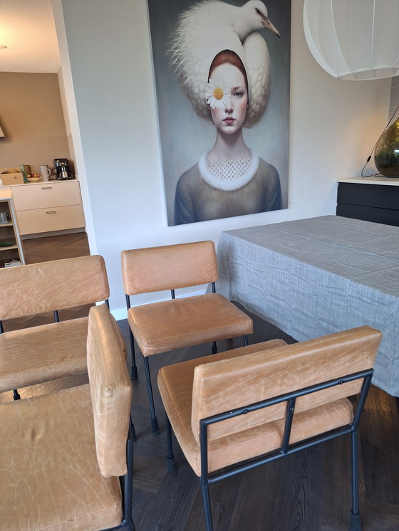 Image 1 of 4x Fest Amsterdam Monday Chair Cognac