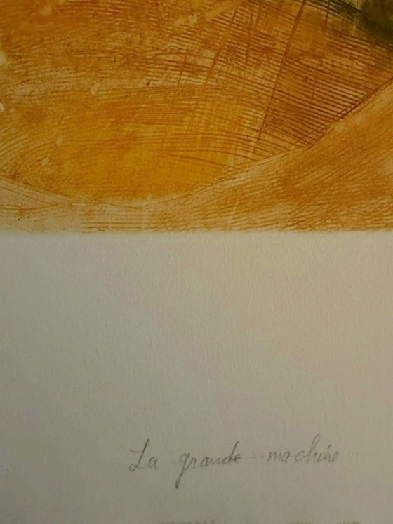 Image 1 of Lithograph "The Great Machine" by René Carcan
