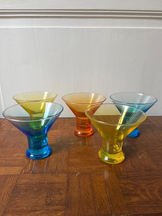 Image 1 of Set di 5 ciotole da dessert colorate Luminarc, Made in France