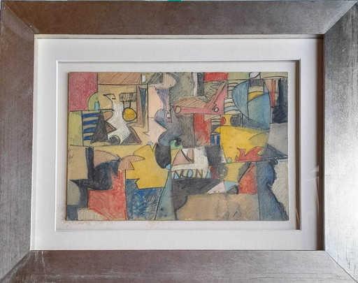 Claudio Scheffer - Mixed Media on Cardboard