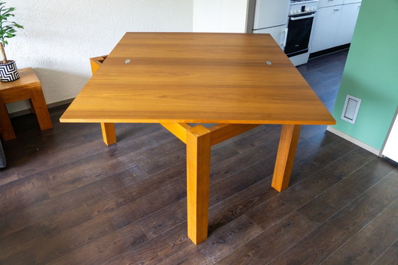 Image 1 of Komplettes Esszimmer-Set: Schmieden Designerstühle + Teakholztisch