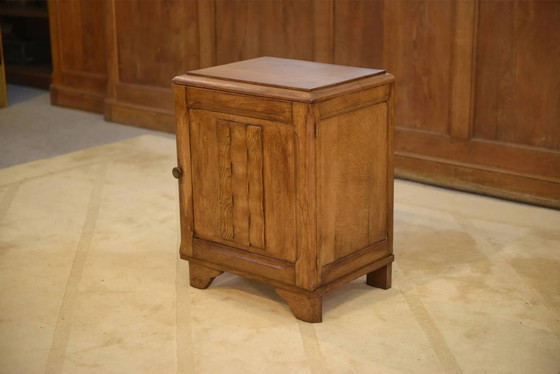 Brutalist bedside table/occasional furniture in oak from the 1950s. – Nightstands (photo 10 of 10)