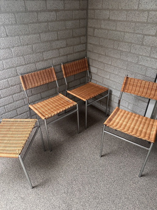4x Spectrum se05 stoel pitriet verchroomd
