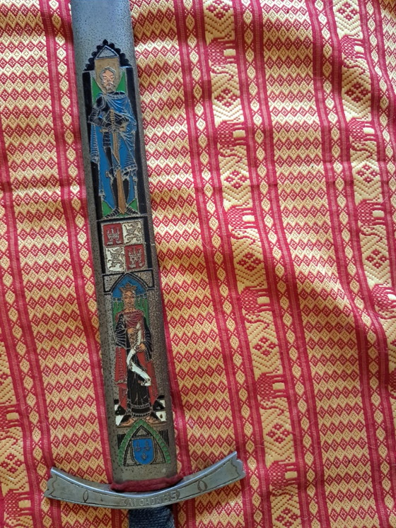 Alfonso X / Sancho IV Sammlerschwert - Authentisches MARTO Toledo, Dekorative Objekte, Metall, Stoff, Schwarz (Foto 2 von 8)