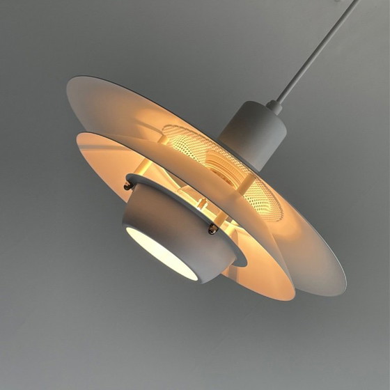 Image 1 of Jeka vintage Deens design LAMP witte schalenlamp Mid Century