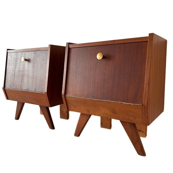 Image 1 of Comodini vintage in teak di design danese di metà secolo, anni '60