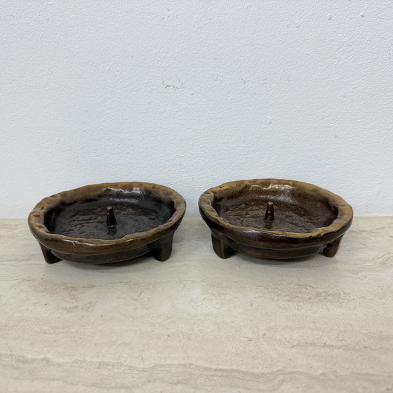 Image 1 of Set van 2 Horst Dalbeck kandelaars, 1970